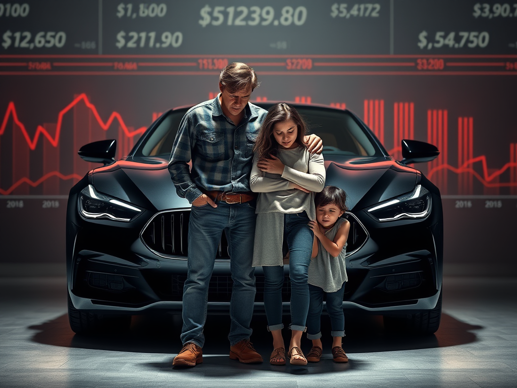 US Auto Loan Crisis: $1.66 Trillion Debt Under Pressure 1 generate a highly detailed and high resolution image that captures the